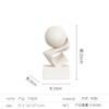 Minimalist Modern Creative Geometric Sculpture Ornament, Art Decor for Showroom Living Room Entrance Desktop B&B Floor Decoration