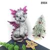 Cute Flying Dragon Snake Epoxy Mold Wall Home Decoration for Desktop Ornaments Flower Snake Flying Dragon Mold Molds DIY Craft