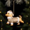 Delicate Christmas Cat Dog Pendant Kitten Christmas Hanging Novelty Christmas Tree Decor  Bedroom
