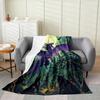 Ice Dragon and Wolf Flannel Printed Blanket Soft Comfortable Bed Blanket Modern Style Themed Decorative Blanket