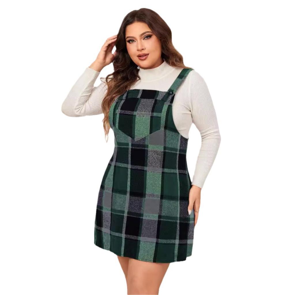 New Plus-size Loose Overalls Dress for Women