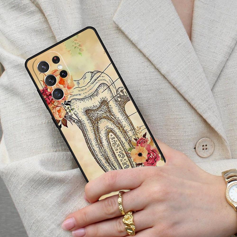 dentist tooth Art Cell Phone Case for Samsung Galaxy S26 Ultra S25 S24 S23 S22 S21 S20 Note10 Cover