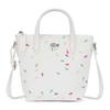 LACOSTE PVC Shoulder Bag, Crossbody Bag, Handbag Small Women's Ecru NF4993SJ-Q73