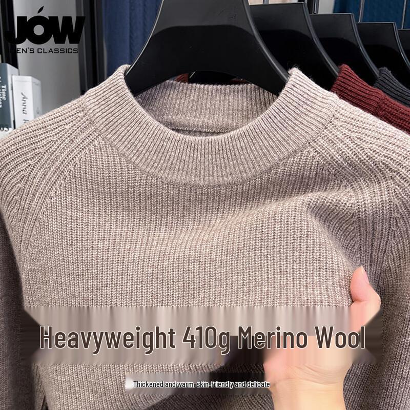 

JOW Men s Thick 100% Wool Semi-Turtleneck Sweater 3XL /56