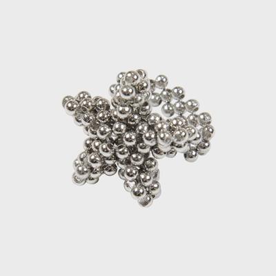 Eireve BEADED METAL STAR RING (SILVER)