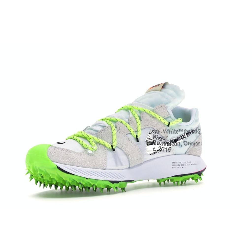 Nike Off-White x  Air Zoom Terra Kiger 5 Athlete in Progress - White Women Sneakers Metallic-Silver-Sail-Safety-Orange CD8179-100