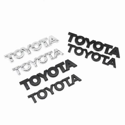 3D ABS Emblem Badge Car Sticker Car Trunk Sticker For Toyota Chr Corolla Camry Yaris Hilux Prius Avensis Auris Prado TRD