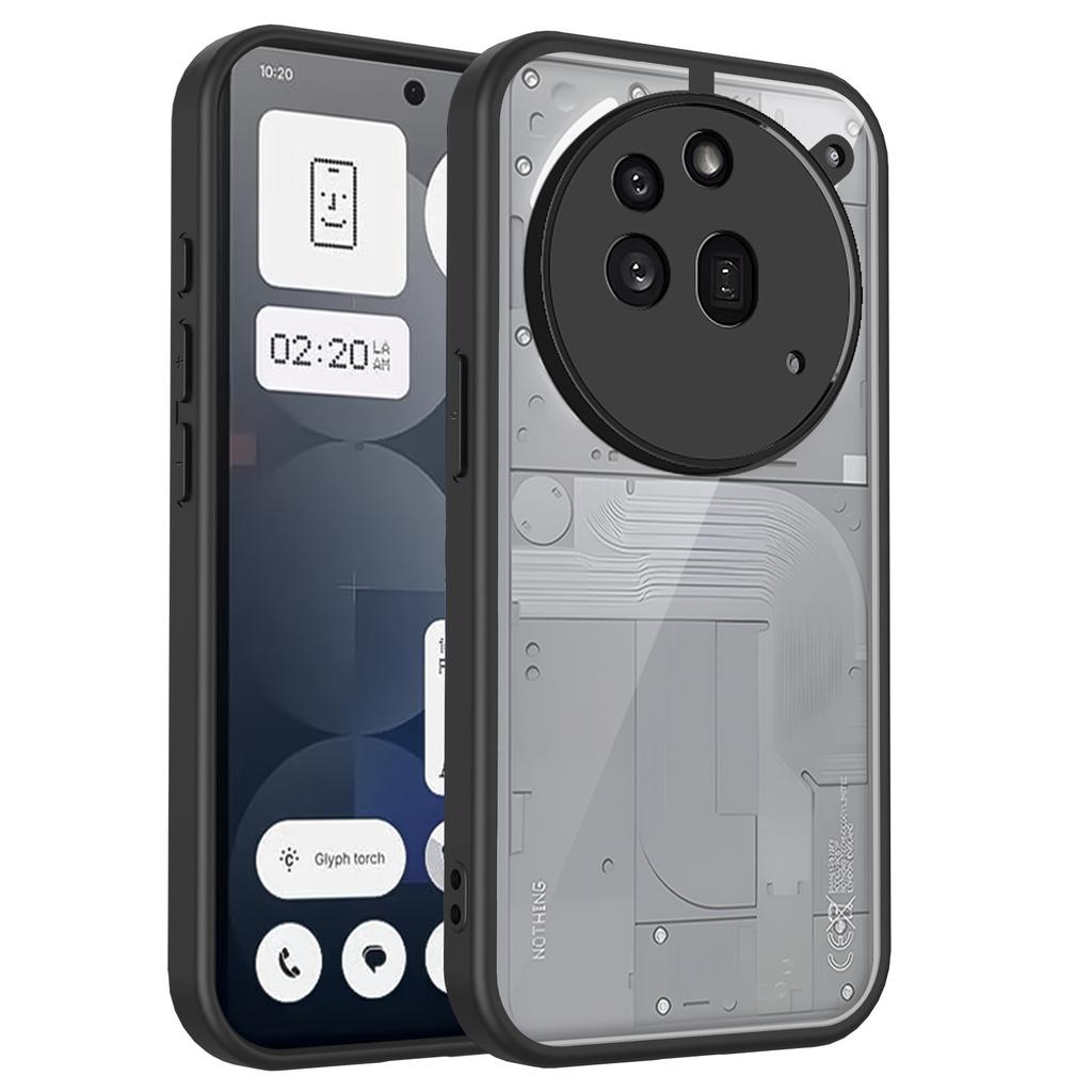 Case For Nothing CMF Phone 1 2 2a 3 3a Pro Plus Lens Protection Soft Matte TPU Hard PC Transparent Backplate Hybrid Grip Cover