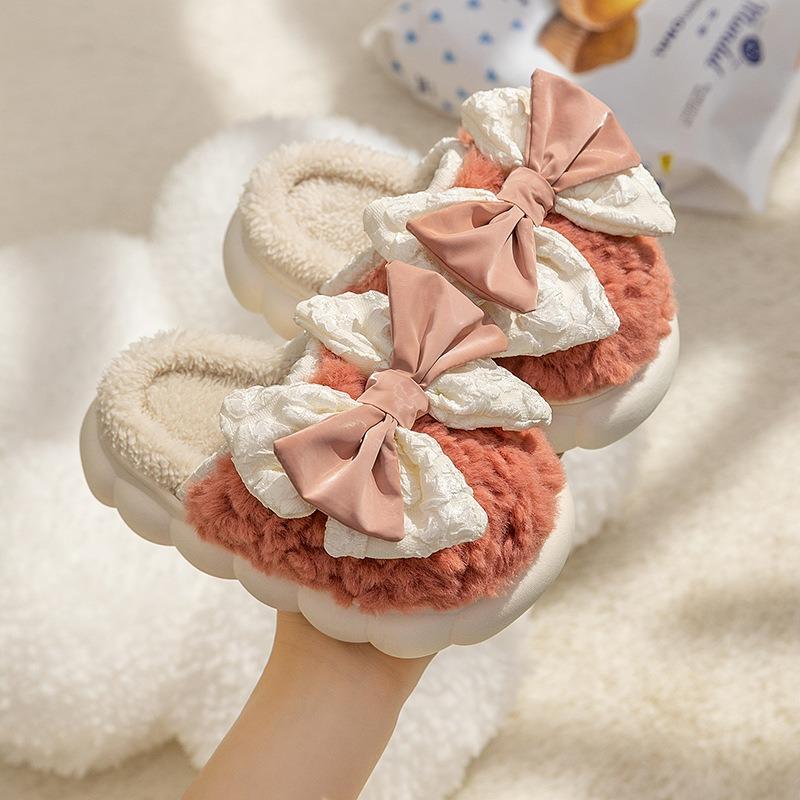 

Детские хлопковые тапочки зимние для дома с плюшевой подошвой 32/33