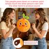 Interactive Plush Musical Toy with Motion Sensor Pear Shaped Design Soft Fabric for Kids Play and Learning Activities