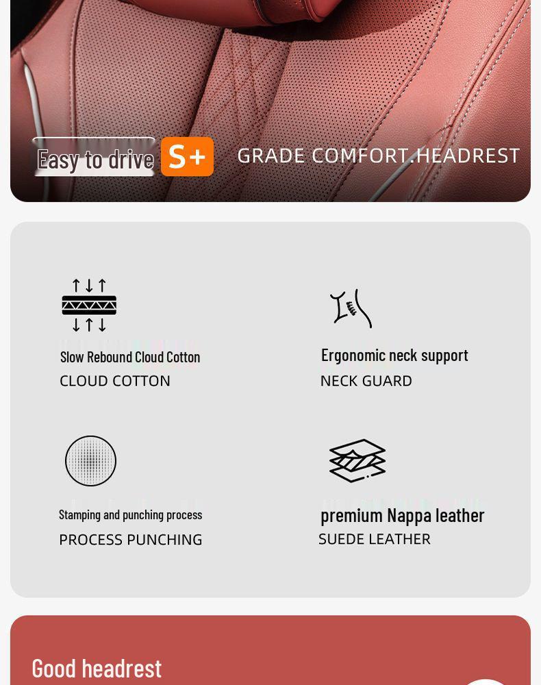 Ford Mondeo, Focus, Explorer, Taurus, Edge Lumbar Support, Headrest & Neck Pillow