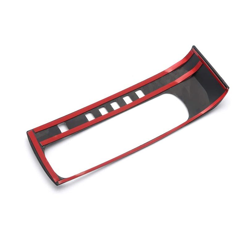 For Honda Civic 2016-2021 Car Gear Shift Panel Cover Trim Accessories Auto Decor Frame Carbon Fiber Stickers