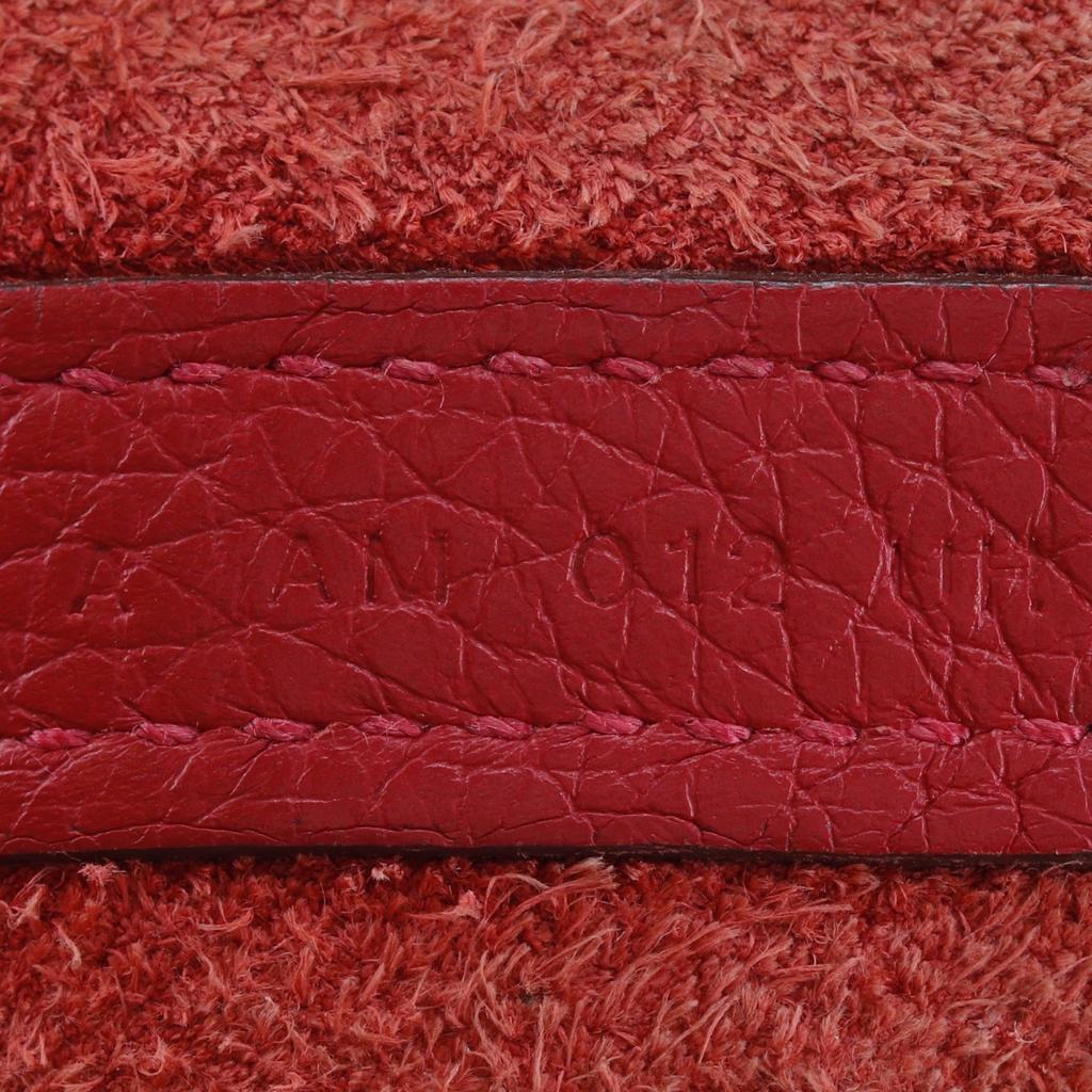 HERMES Picotin Lock18 PM Handbag Red/Silver Hardware Taurillon Clemence Women Used