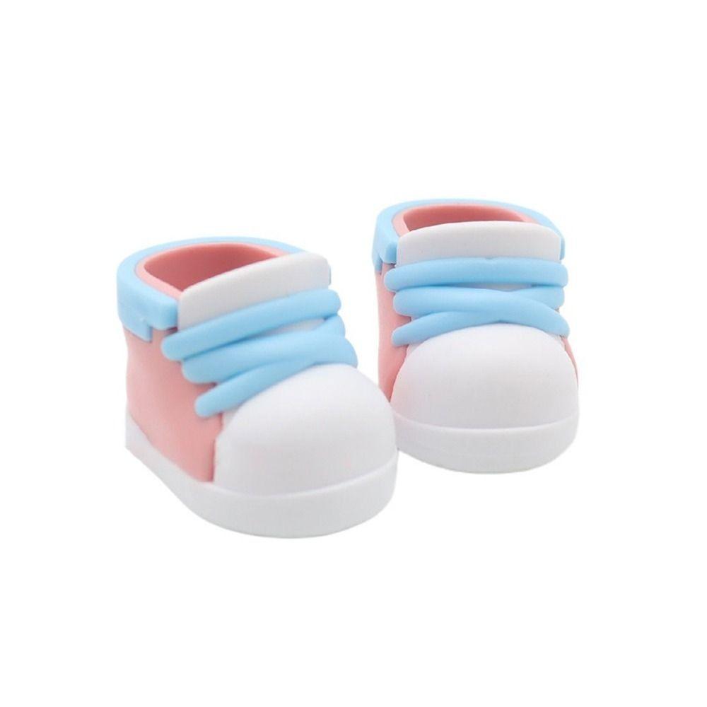 PVC 20cm Cotton Doll Shoe 4.2cm Mini Doll Shoes Hand-made Doll Sneakers  Children Toys