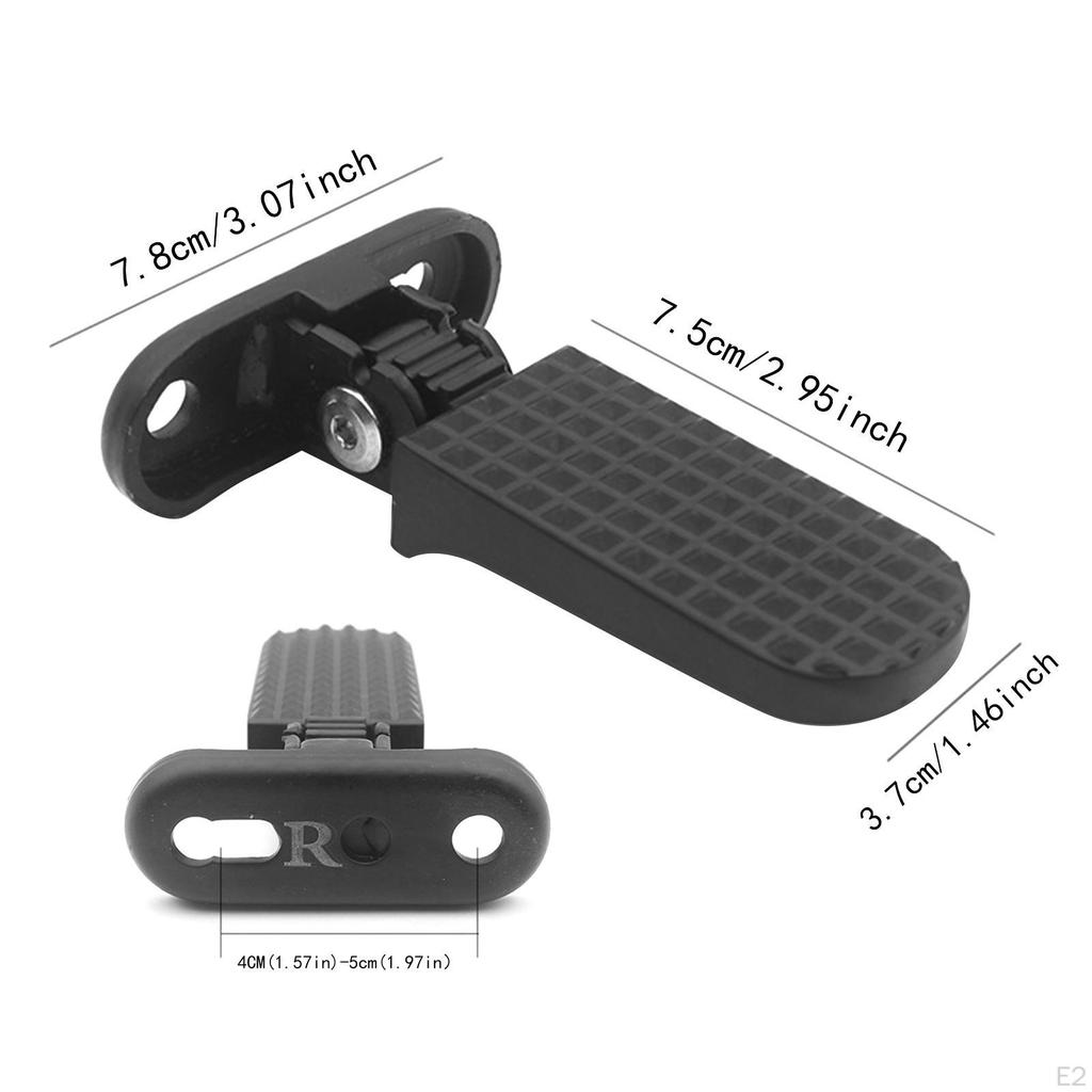 2Pcs Folding Bicycle Foot Pedals Foldable Bike Rear Sturdy Easy Installation Seat
