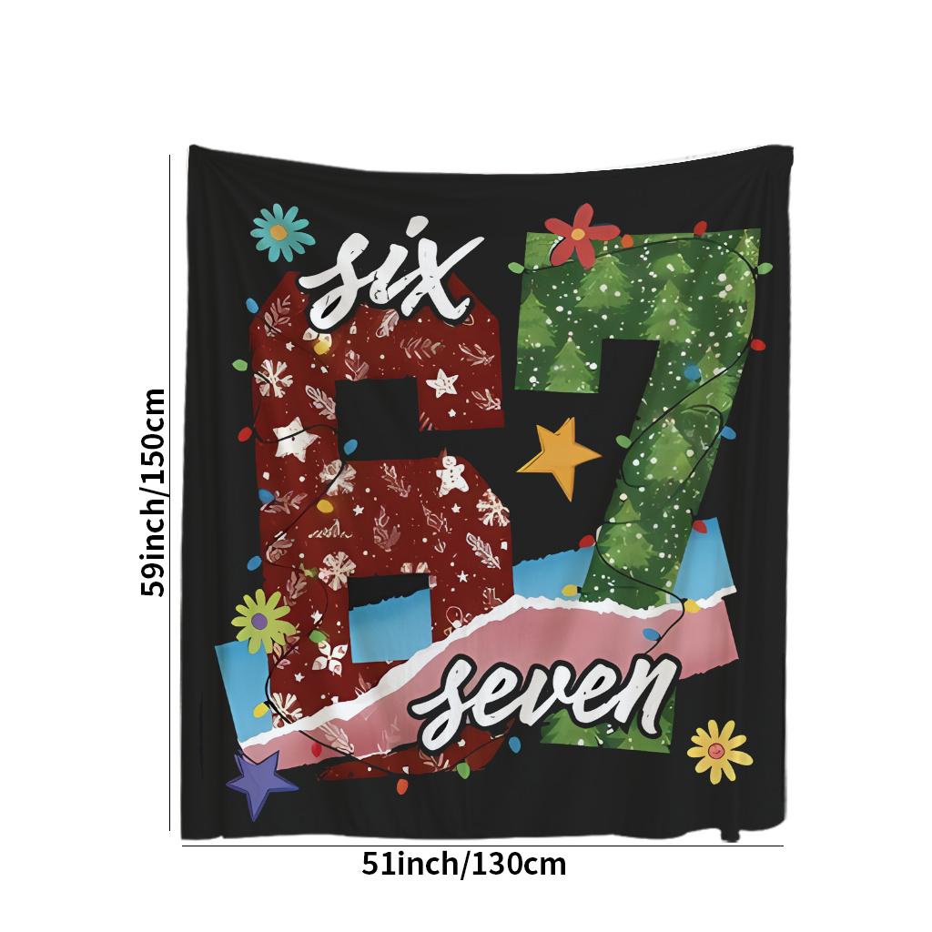 Theme Blanket No. 67 Made of Fleece Fabric, with Digital Printing Suitable for All Seasons Ideal for Naps Camping and Traveling