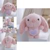 Charming Pink Plush Bunny Keychain Miniature Cuddly Doll Perfect For Children's Presents