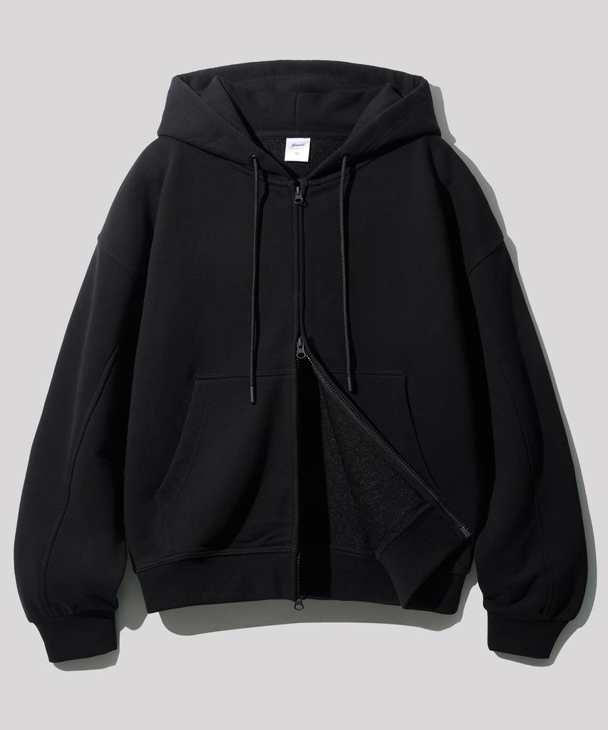 Jemut Heaven Two-Way Terry Zip-Up Hoodie 8 Types Black Kjhd2523