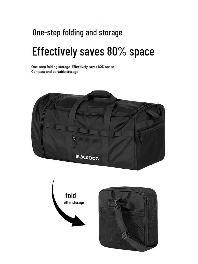 BLACKDOG Large Capacity Rolling Travel Bag: Portable Outdoor Handheld Luggage for Short-Distance Trips