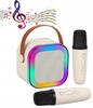 Karaoke Set with Two Microphones and a Wireless Bluetooth Speaker for Children