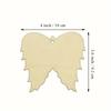 10/20pc Wooden Angel Ornaments Wood Angel Wings Ornament Christmas Xmas Ornaments Angel Wing Ornaments for Home Craft