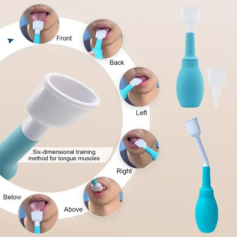 Silicone Tongue Trainer Tongue Suction Exerciser Oral Muscle Recovery Swallowing Speech Rehabilitation Tool For Kids Adults