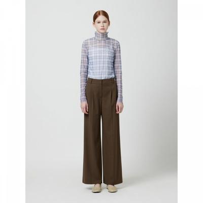Cc Collect Wool Blend One Tuck Wide Pants  C253msa001c 