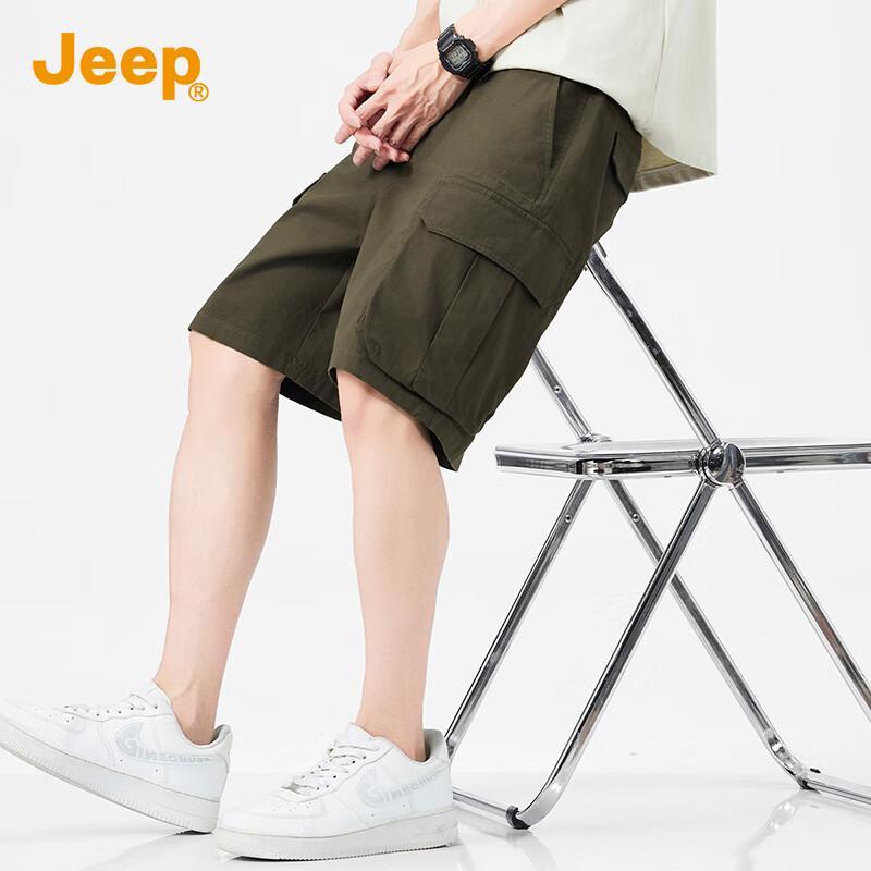 JEEP Men's Casual Straight-Leg Shorts