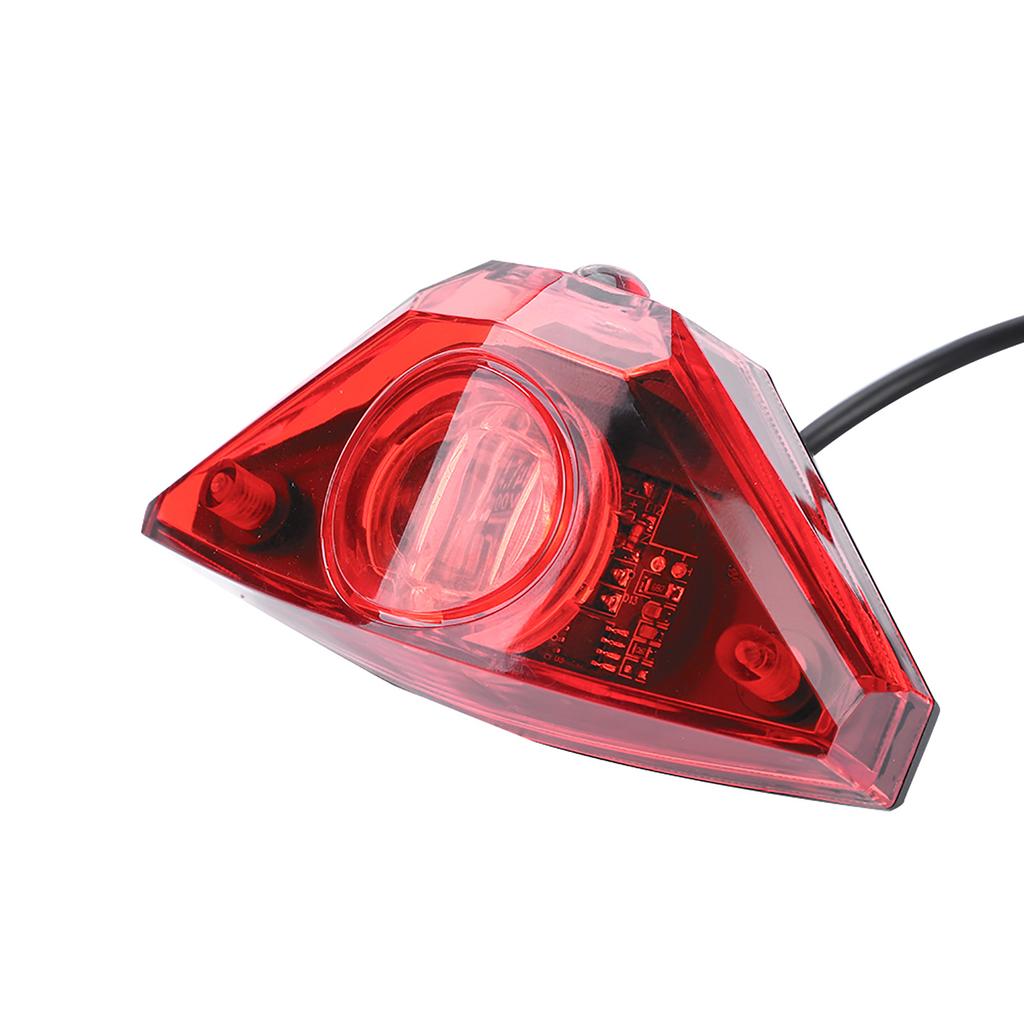 Universal Electric Bike Scooter Rear Tail Safety Light Warning Brake Lamp DIY Accessory