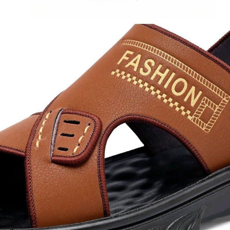 Sandalias de hombre con suela gruesa para playa en verano, zapatillas modernas y frescas para hombre.