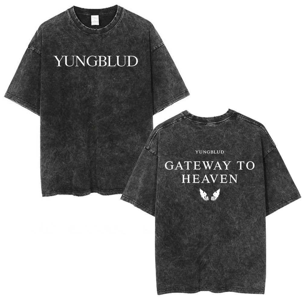 Yungblud IDOLS Album Tour  T Shirts Men Women Clothing Washed Vintage Short Sleeve Tshirts Oversized Casual Cotton Tshirt