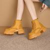 Women's Ankle Boots and Short Boots Lace-up Breathable Casual Women Boots  Motorcycle Boots Female for Spring and Autumn