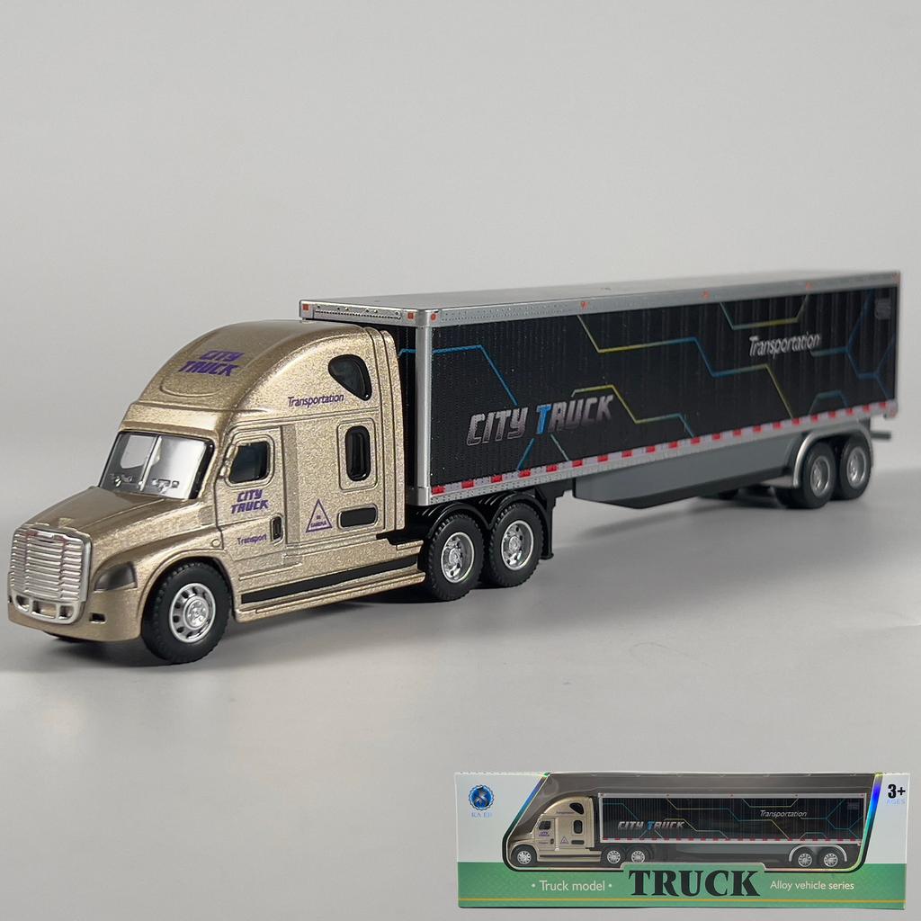 1:64 Scania Container Truck American Container Truck Alloy Diecast Model Car Mini GT Vehicle Toy Models Miniature Cars Birthday