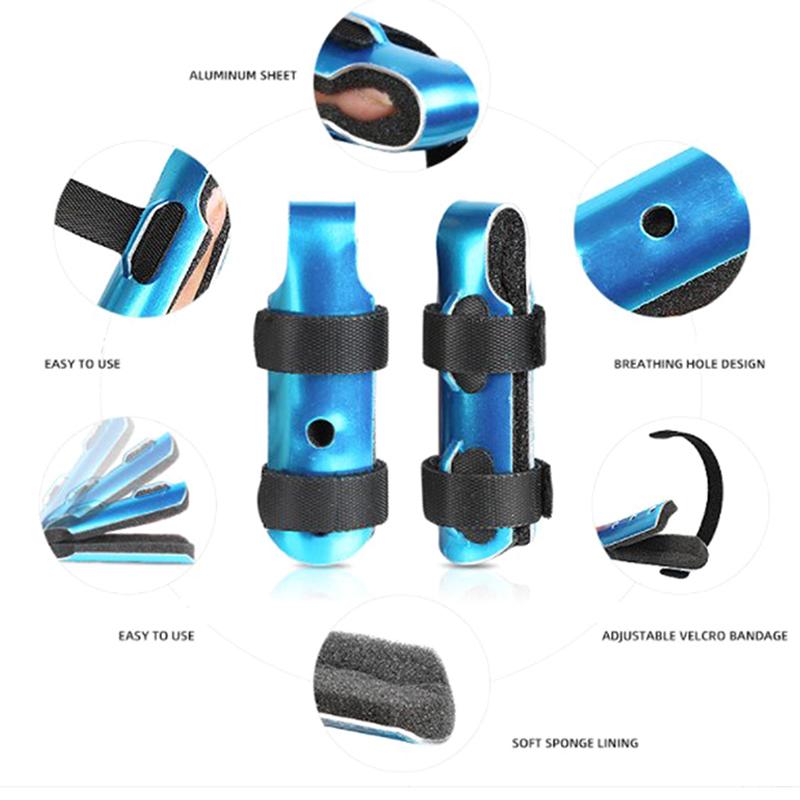 1Pcs Aluminum & Foam Support Brace Finger Splint Hand Trigger Broken