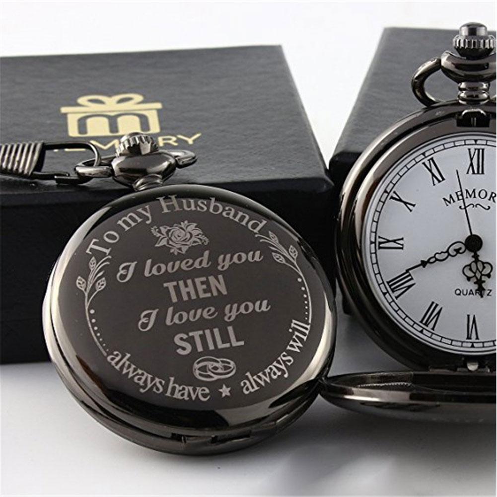 

to My Husband Love You Still Printing Metal Pocket Watch black #1