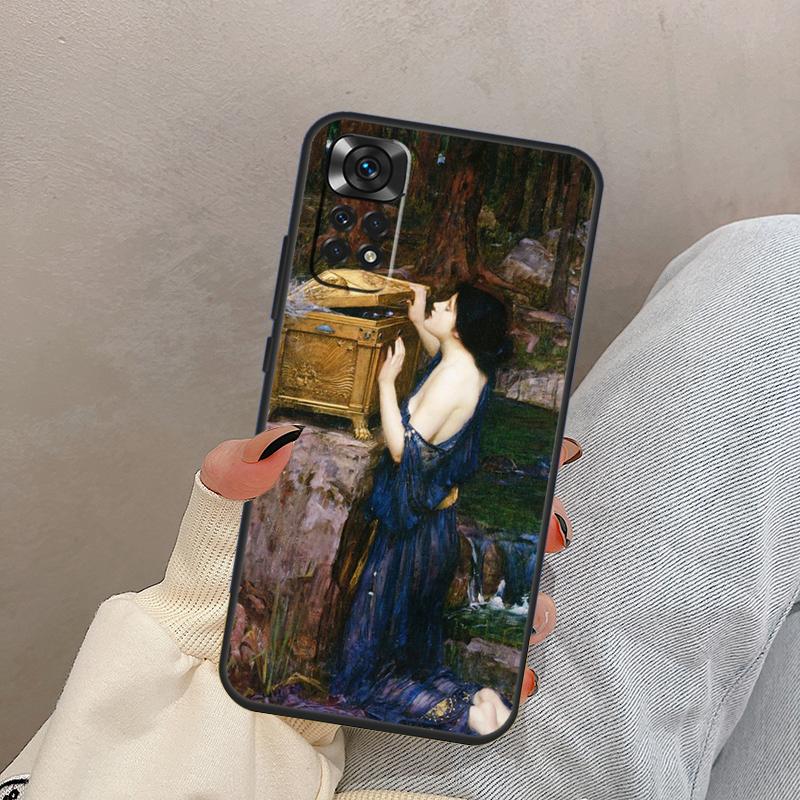 John William Waterhouse Case For Xiaomi Redmi Note 12 11 8 9 10 Pro 11S 10S 9S Redmi 12C 10C 9A 9C 9T Back Cover