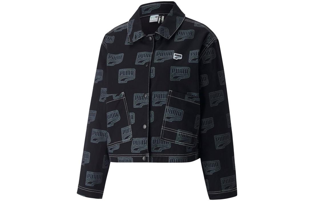 PUMA Downtown Jackets Women s Black Lapel Moderate Other 537639-01 XL
