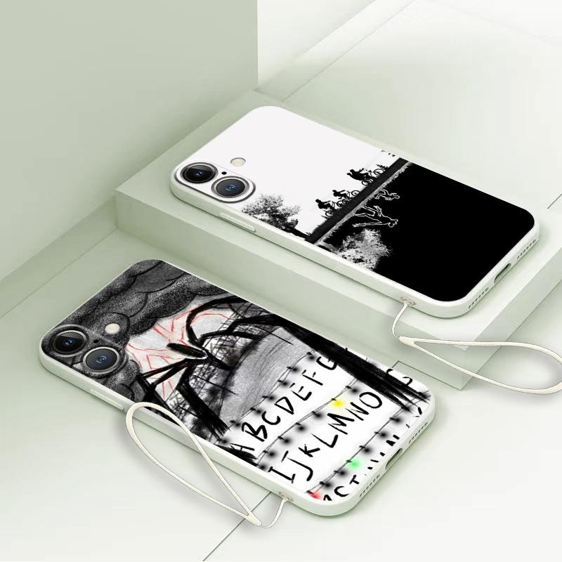 Strange Things Letters A-Z Case for Apple iPhone 17 Pro Max 11 7 8 16 XS XR Air 15 13 Mini 12 Plus Phone Cover