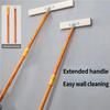 Ergonomic Long Handle Floor Brush With Hardened Steel Bristles Ideal For Outdoor Surfaces Cleaning