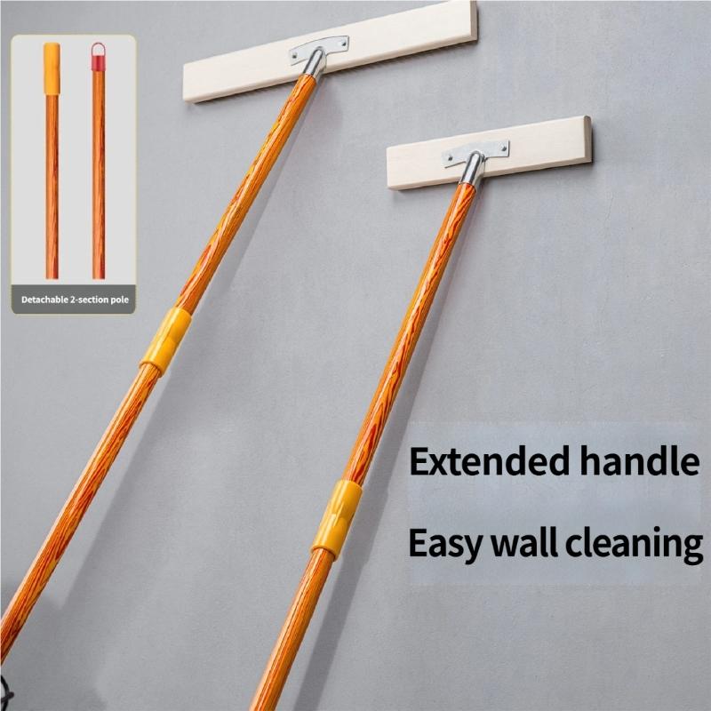 Ergonomic Long Handle Floor Brush With Hardened Steel Bristles Ideal For Outdoor Surfaces Cleaning