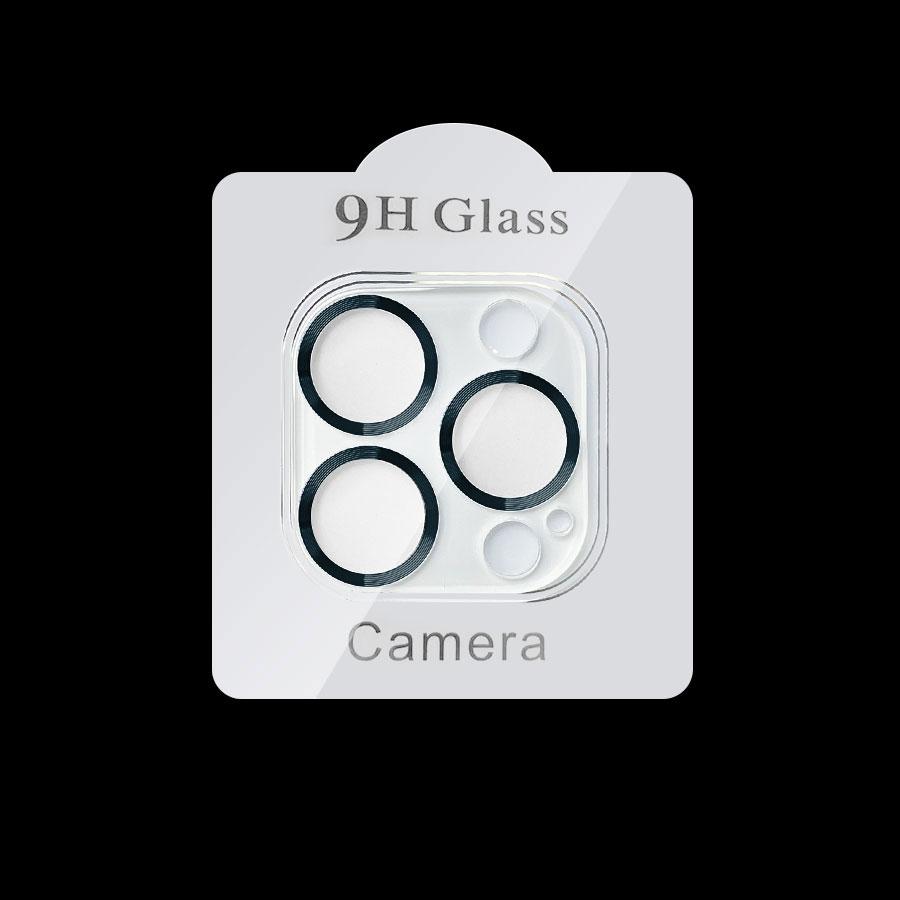 For iPhone 14 15 Pro Max / 14 15 Plus Rear Camera Lens Tempered Glass + Metal Protector Ring