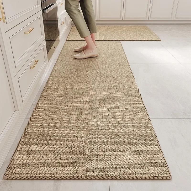 Carpet for Kitchen Floor Mat Runner Rug Solid Color Carpet Long Foot Mats Minimalist Style Home Decoration Rugs