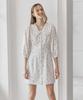 Bember Lace Collar Puff Sleeve Dress_White