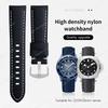 22/24/26mm Canvas Cowhide Watch Band For Panerai Diesel Jeep Hamilton Timex Huwei Tudor Men's Sport Wristband Watch Band Belt