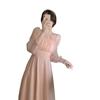 Rochie roz de zână cu mânecă lungă de primăvară timpurie