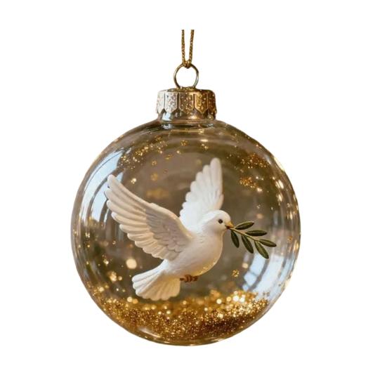 Birds 2D Acrylic Christmas Ornaments Decorative Wild Animal Figurines Ocean Theme Themed Decor Gift for Nature Lovers Festive Decorations