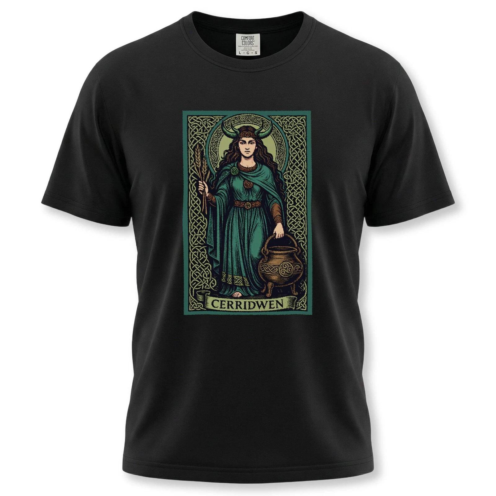 Cerridwen Celtic Goddess T-Shirt | Cauldron Witch Mythology Unisex Tee XXXXL