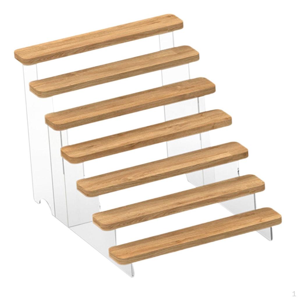 Acrylic Display Riser Clear Product Stand Jewelry Rack for Makeup Collectibles