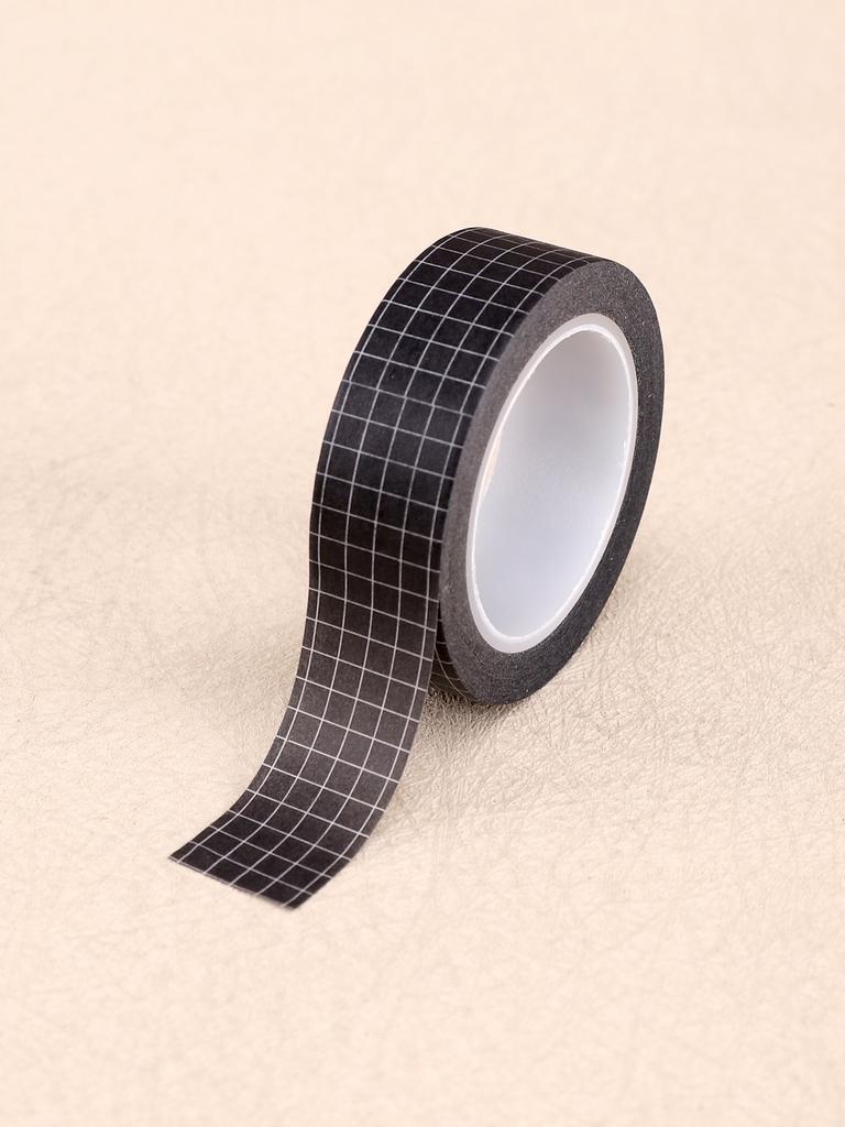 1roll Simple Style Plaid Washi Tape Set Washi Tapes Scrapbooking Supplies Stationary Masking Tape Journaling Supplies Washi Tape
