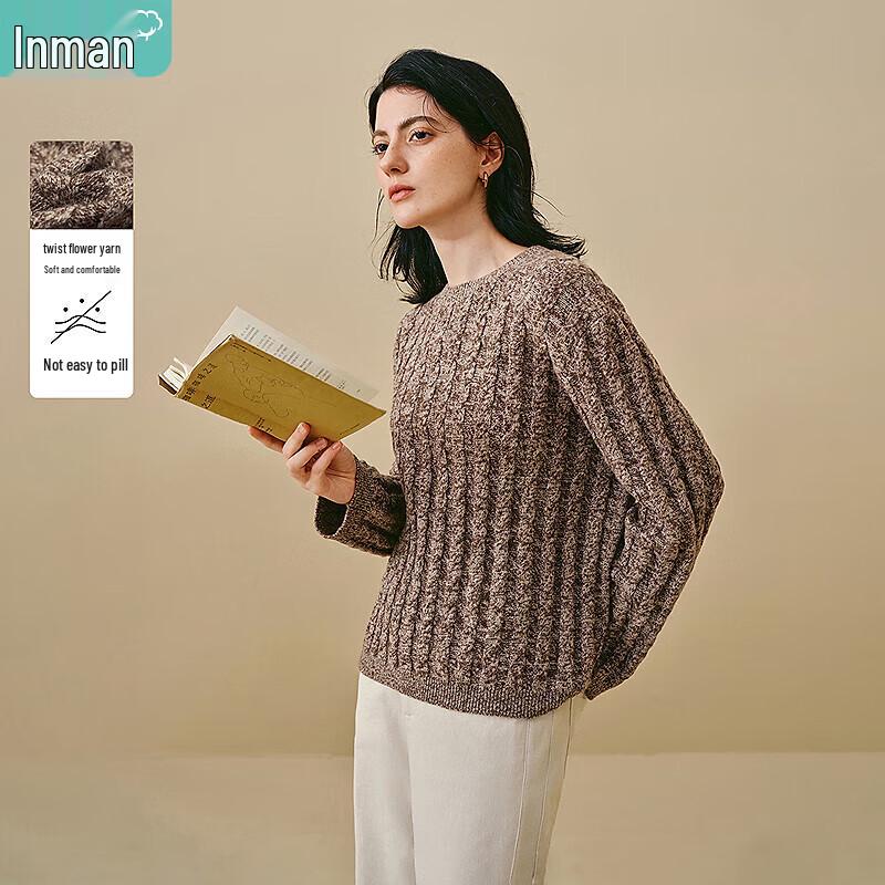 

Минималистичный женский свитер крупной вязки от Yinman L